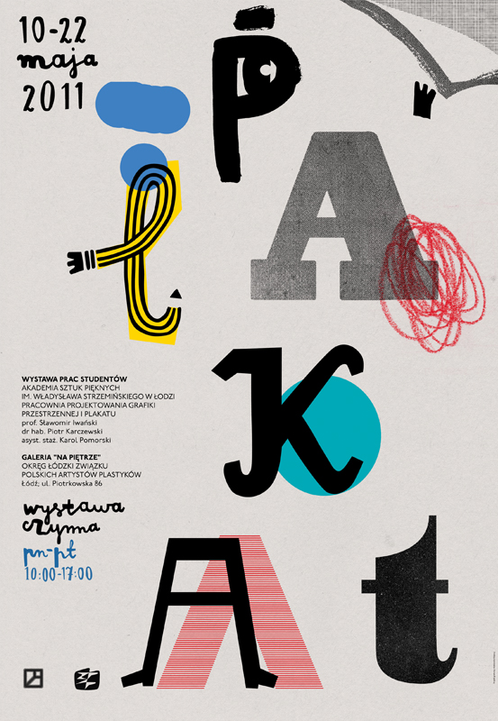  Aleksandra Niepsuj, poster for Th Exhibition of Posters from Fine Art Academy in Łódź 